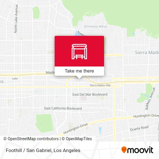 Foothill / San Gabriel map
