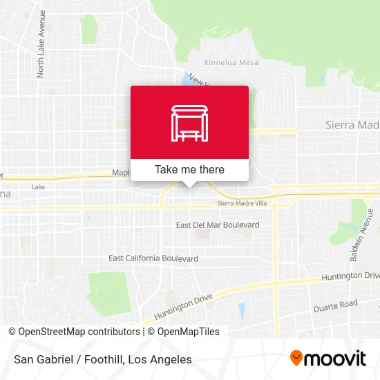 San Gabriel / Foothill map