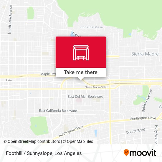 Mapa de Foothill / Sunnyslope