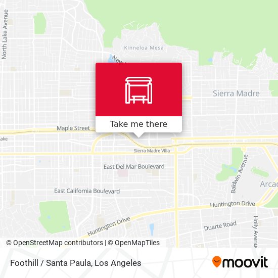 Foothill / Santa Paula map