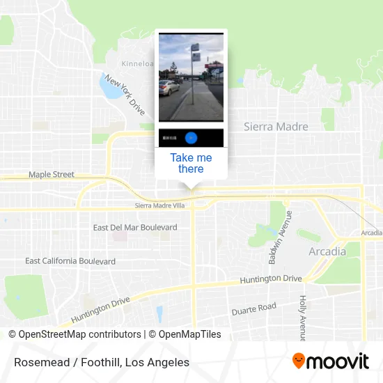 Rosemead / Foothill map
