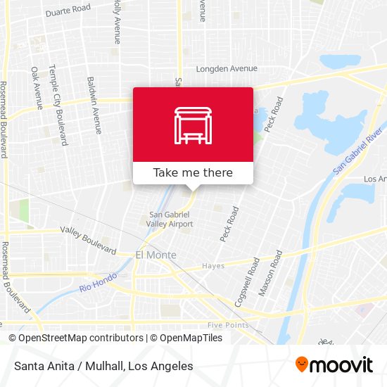 Mapa de Santa Anita / Mulhall