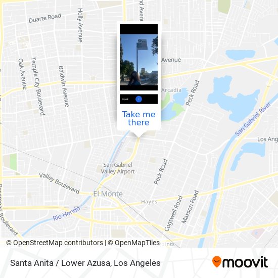 Mapa de Santa Anita / Lower Azusa