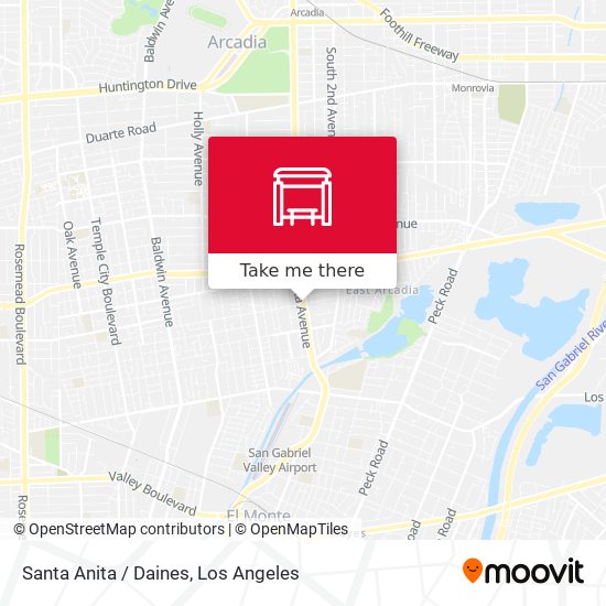 Santa Anita / Daines map
