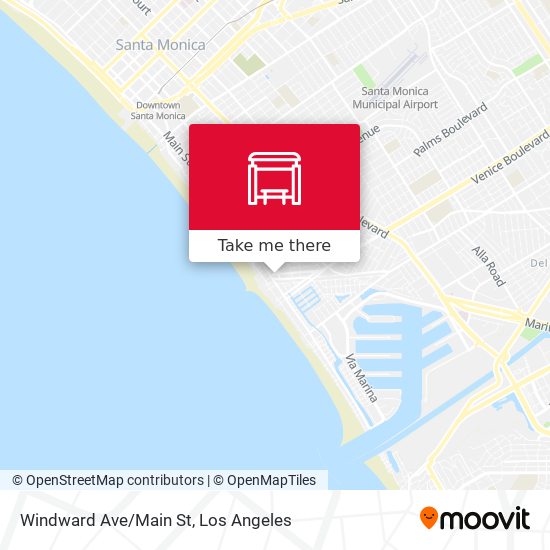 Windward Ave/Main St map