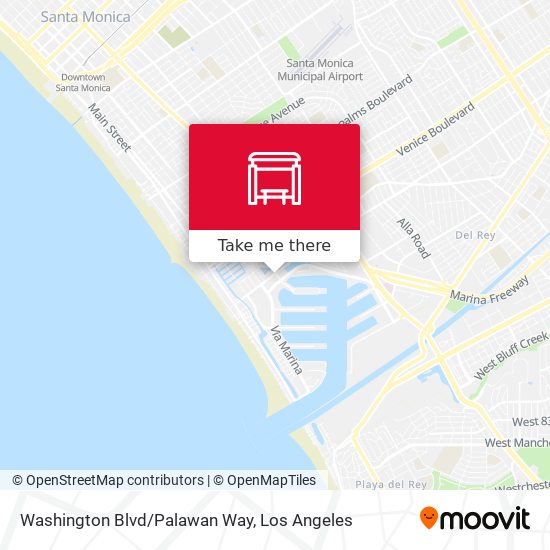 Washington Blvd/Palawan Way map