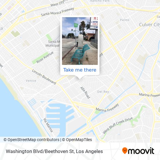 Washington Blvd/Beethoven St map