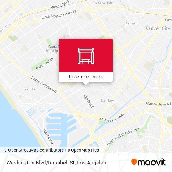 Washington Blvd/Rosabell St map