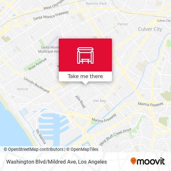 Washington Blvd/Mildred Ave map