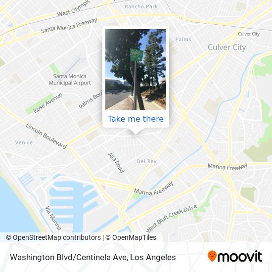 Mapa de Washington Blvd/Centinela Ave