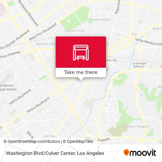 Washington Blvd/Culver Center map