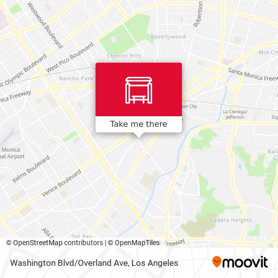 Mapa de Washington Blvd/Overland Ave