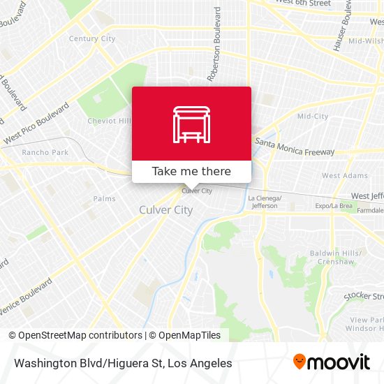 Mapa de Washington Blvd/Higuera St