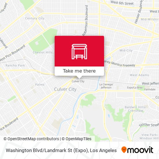 Washington Blvd / Landmark St (Expo) map