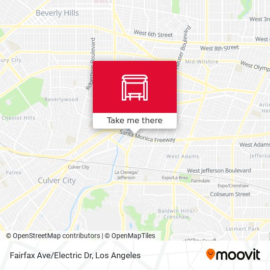 Fairfax Ave/Electric Dr map