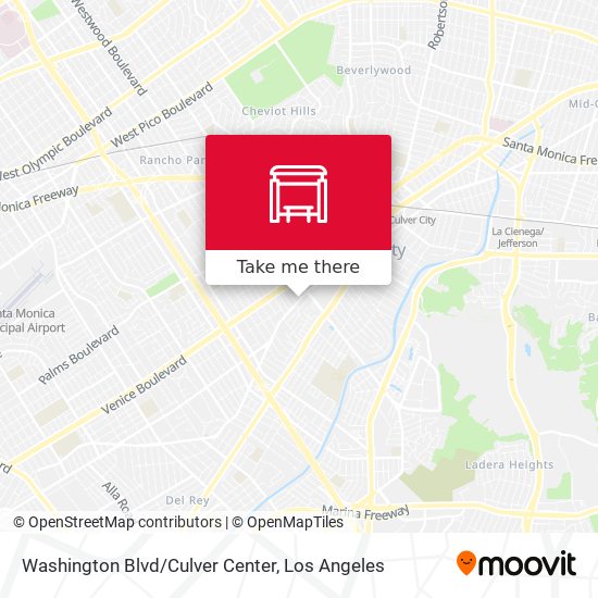 Washington Blvd/Culver Center map