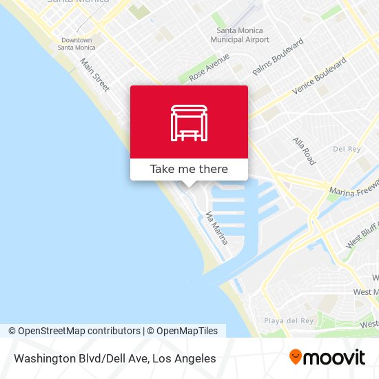 Mapa de Washington Blvd/Dell Ave
