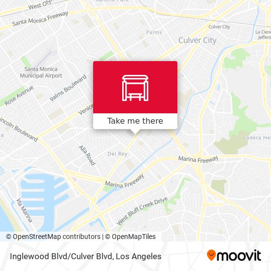 Inglewood Blvd/Culver Blvd map