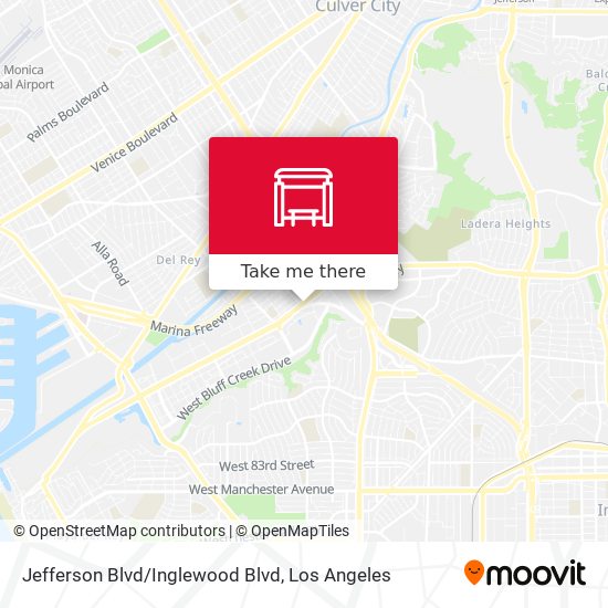 Jefferson Blvd/Inglewood Blvd map