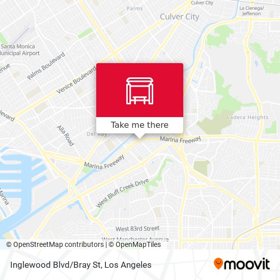 Mapa de Inglewood Blvd/Bray St
