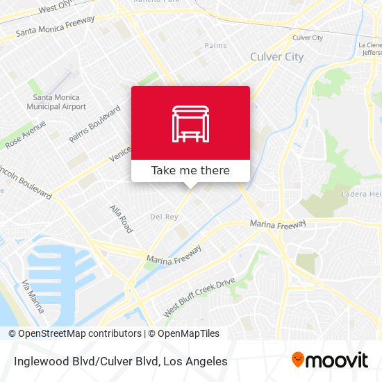 Inglewood Blvd/Culver Blvd map