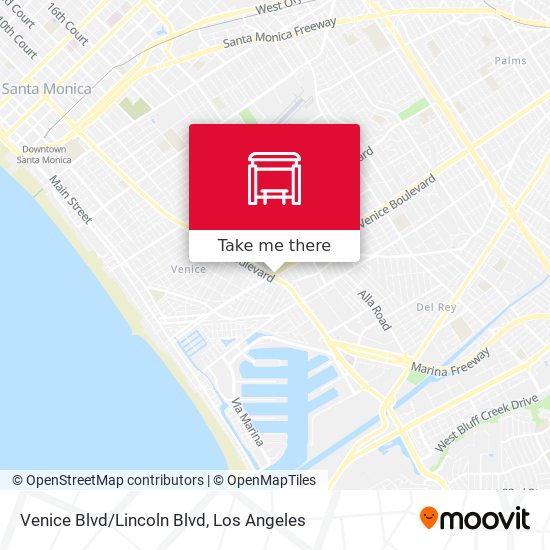 Venice Blvd/Lincoln Blvd map