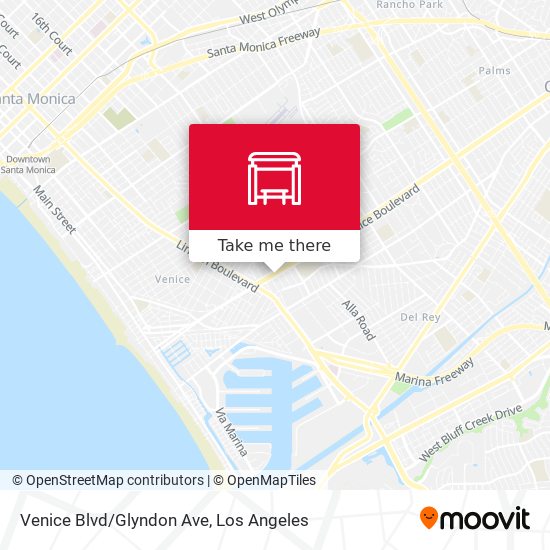 Mapa de Venice Blvd/Glyndon Ave