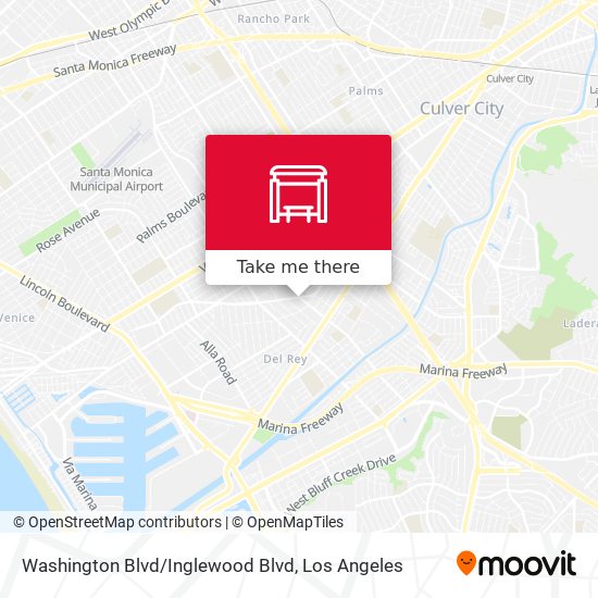 Washington Blvd/Inglewood Blvd map