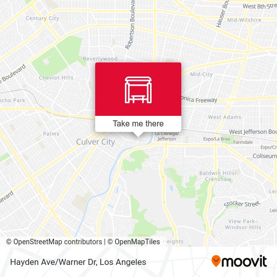 Mapa de Hayden Ave/Warner Dr