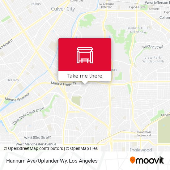 Hannum Ave/Uplander Wy map