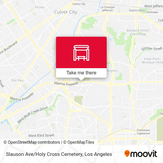 Mapa de Slauson Ave / Holy Cross Cemetery