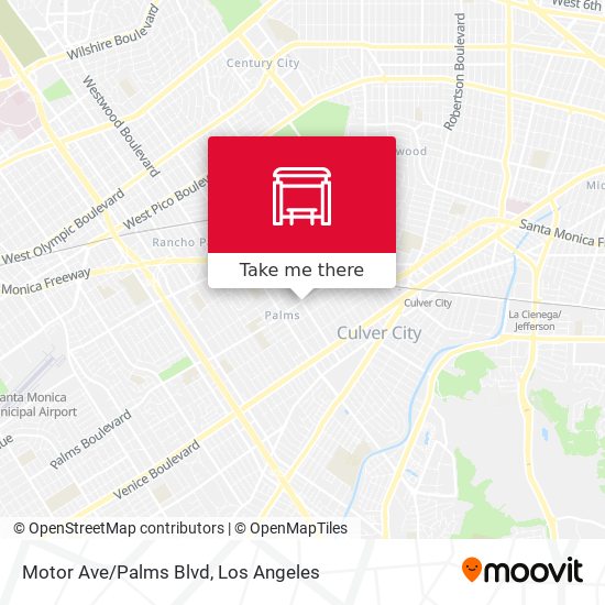 Motor Ave/Palms Blvd map