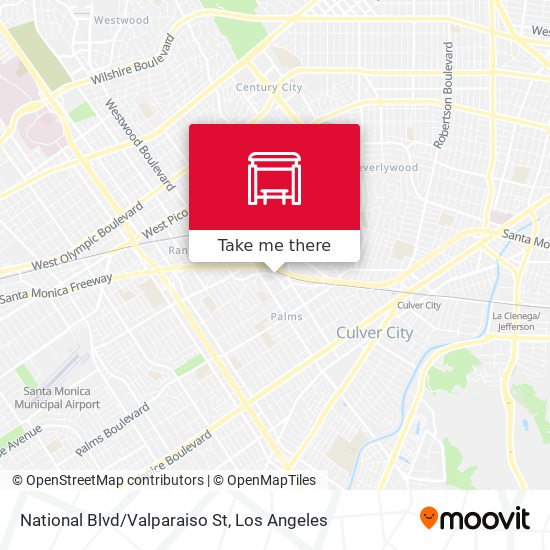 Mapa de National Blvd/Valparaiso St