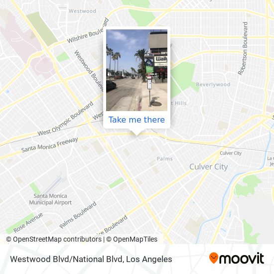 Westwood Blvd/National Blvd map