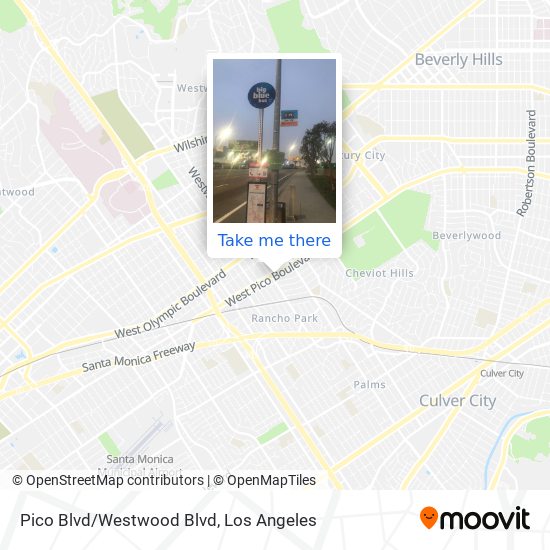 Pico Blvd/Westwood Blvd map