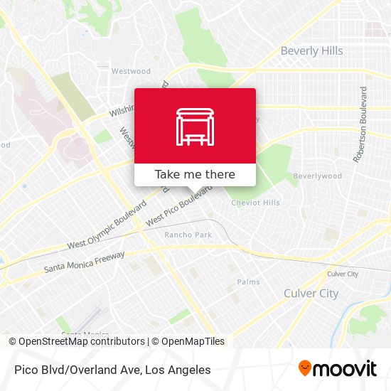 Mapa de Pico Blvd/Overland Ave