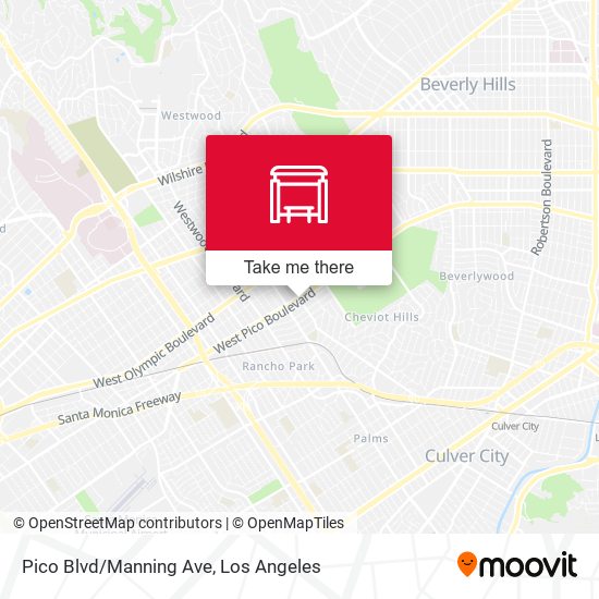 Pico Blvd/Manning Ave map