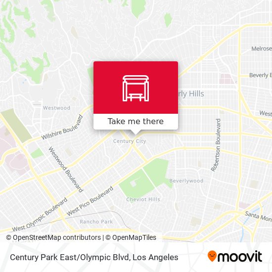 Century Park East/Olympic Blvd map