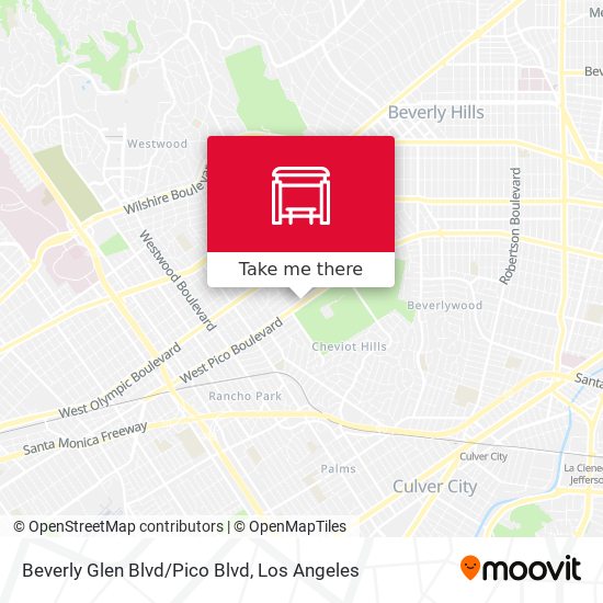 Beverly Glen Blvd/Pico Blvd map