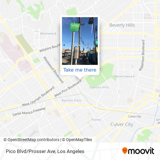 Pico Blvd/Prosser Ave map