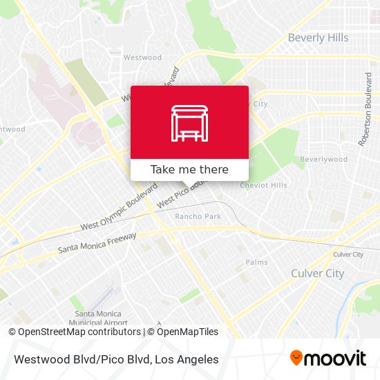 Westwood Blvd/Pico Blvd map