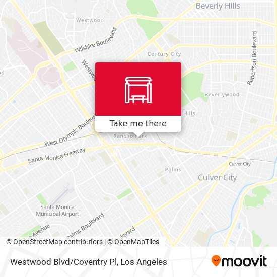 Westwood Blvd/Coventry Pl map