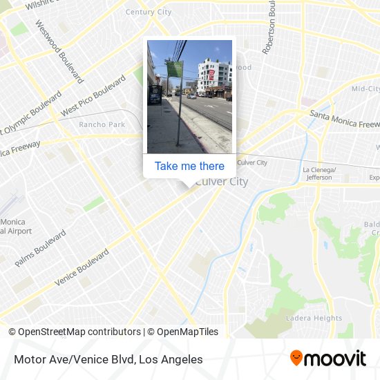 Mapa de Motor Ave/Venice Blvd