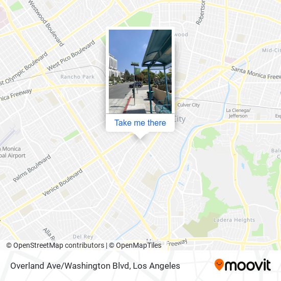 Overland Ave/Washington Blvd map