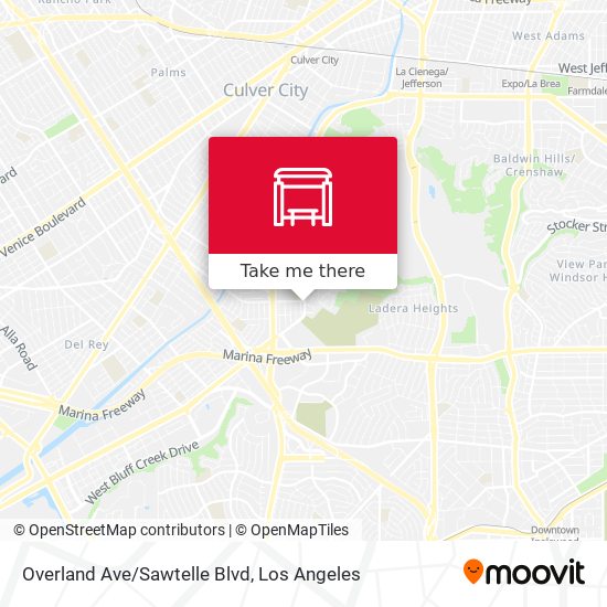 Mapa de Overland Ave/Sawtelle Blvd