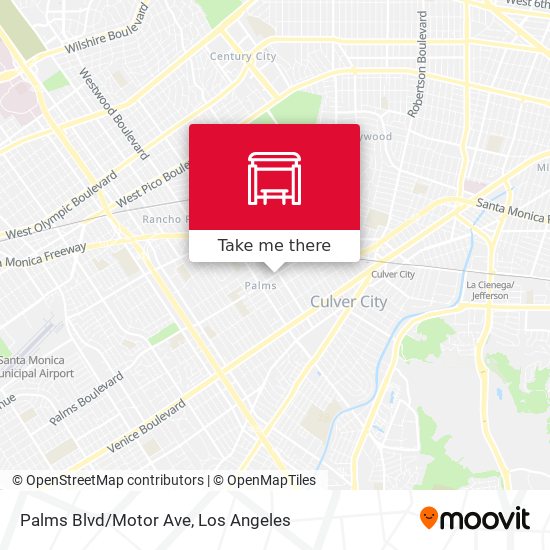 Mapa de Palms Blvd/Motor Ave