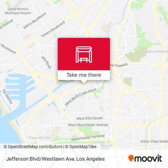 Mapa de Jefferson Blvd/Westlawn Ave