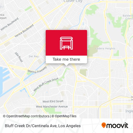 Bluff Creek Dr/Centinela Ave map