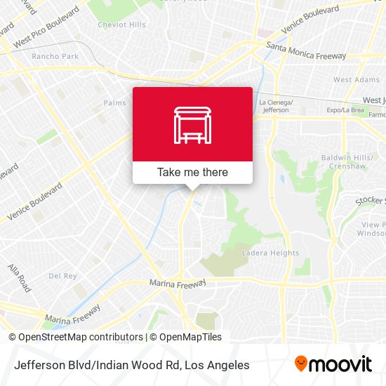 Jefferson Blvd/Indian Wood Rd map