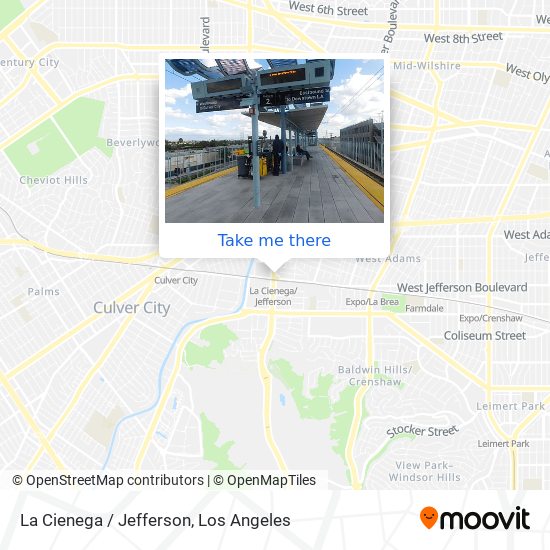Mapa de La Cienega / Jefferson
